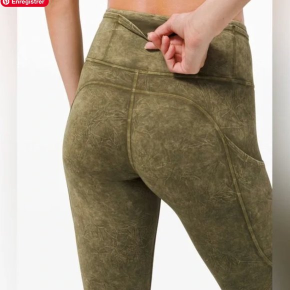 Lululemon 2020 Fast and Free High Rise Tight 25" *Ice Dye size 4 - Picture 2 of 14